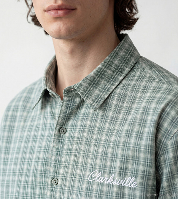 اٍل سي واي كيكي heritage-tartan - أخضر Short Sleeves