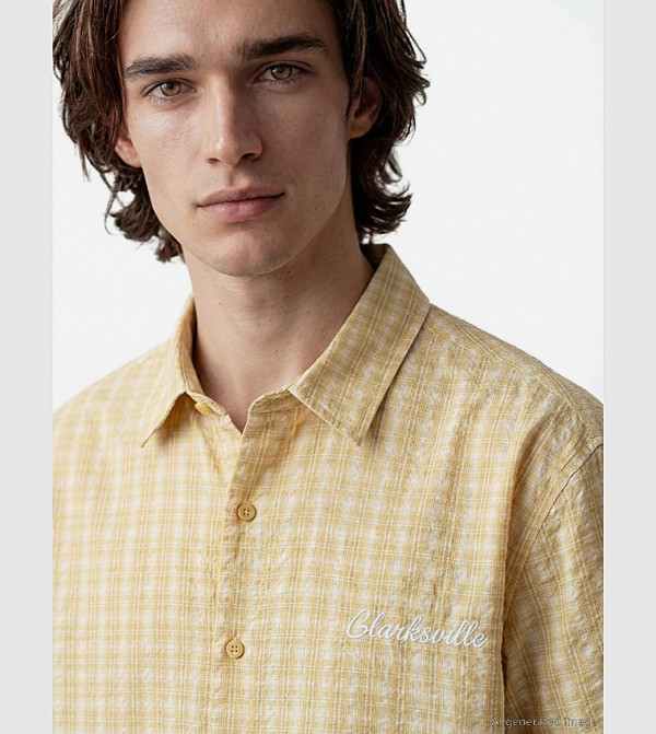 LC Waikiki  heritage-tartan - Yellow Short Sleeves
