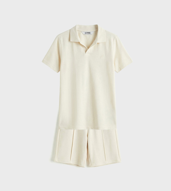 LC Waikiki LC Waikiki - Cream T-shirts & Bottoms