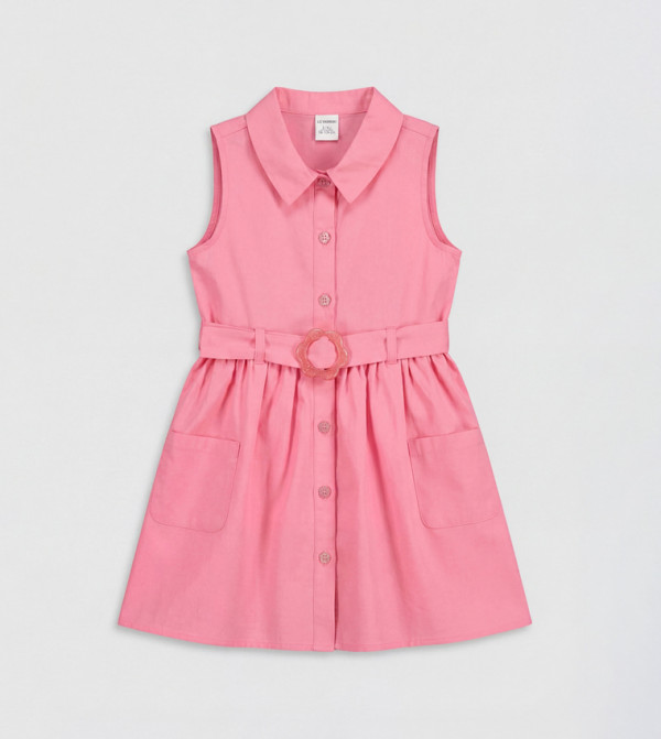 LC Waikiki  twirl-worthy-styles-k - Pink Casual Dress