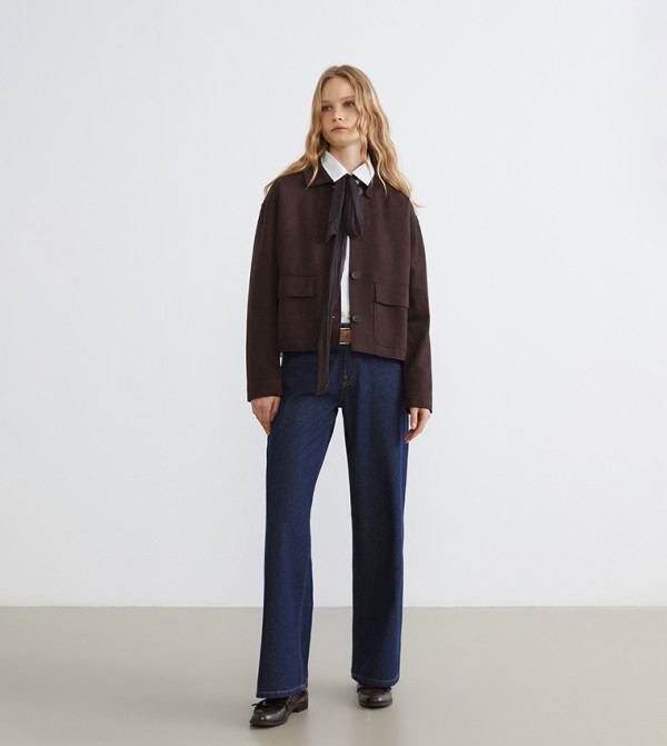 LC Waikiki  Casual Jackets - Brown Casual Jackets