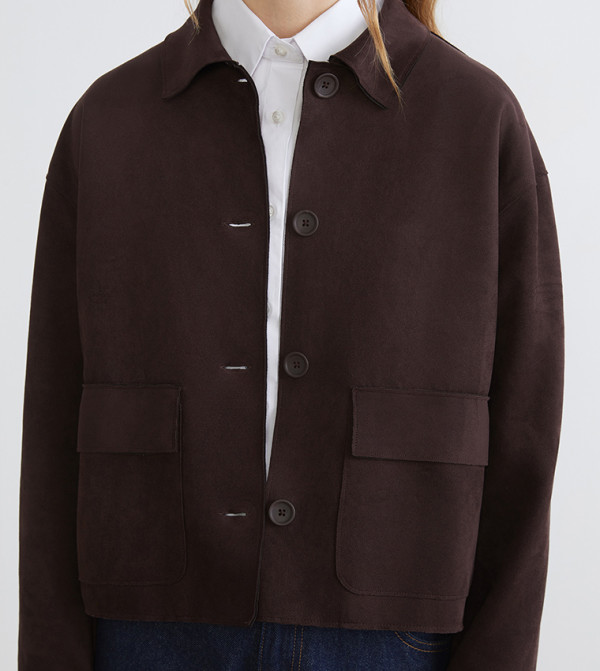 LC Waikiki  Casual Jackets - Brown Casual Jackets