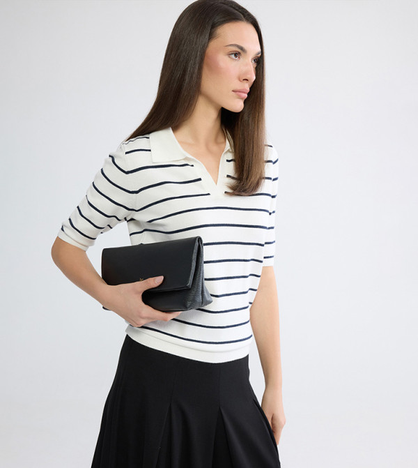 LC Waikiki LC Waikiki - White Round Neck Sweaters