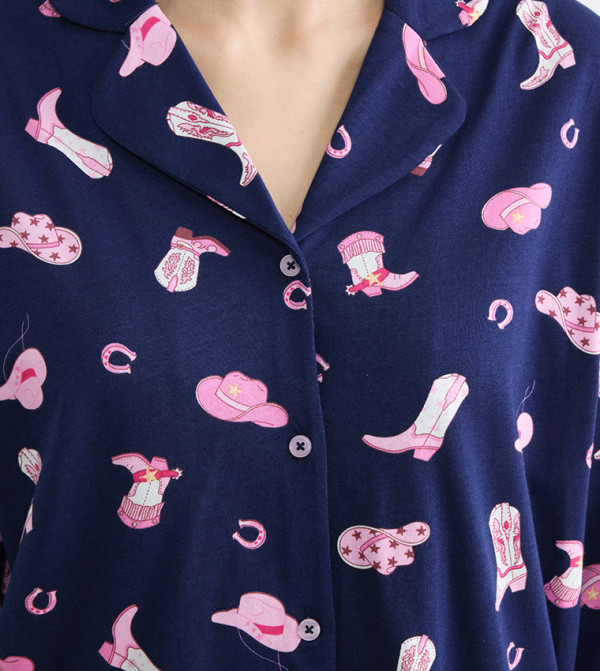 اٍل سي واي كيكي  ملابس نوم - أزرق Pyjama Set