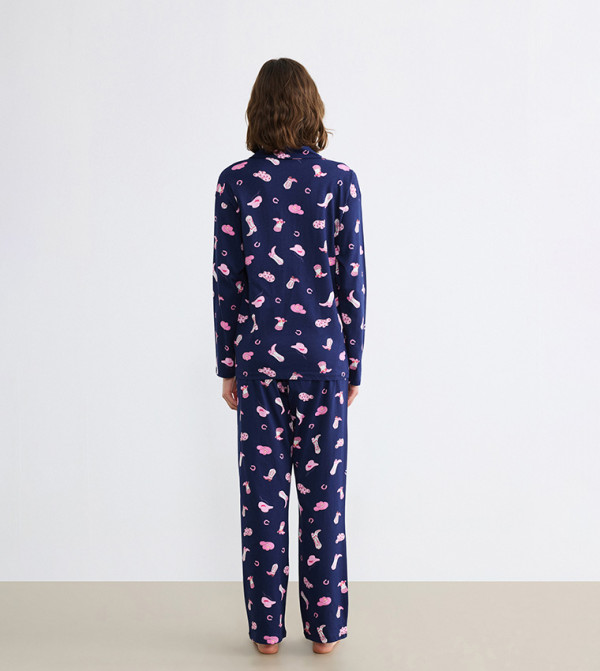 اٍل سي واي كيكي  ملابس نوم - أزرق Pyjama Set