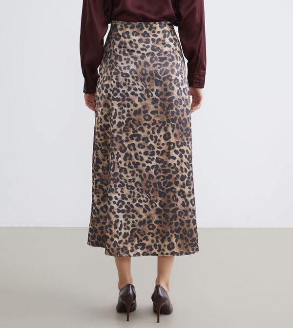 LC Waikiki  Skirts - Brown Midi Skirts