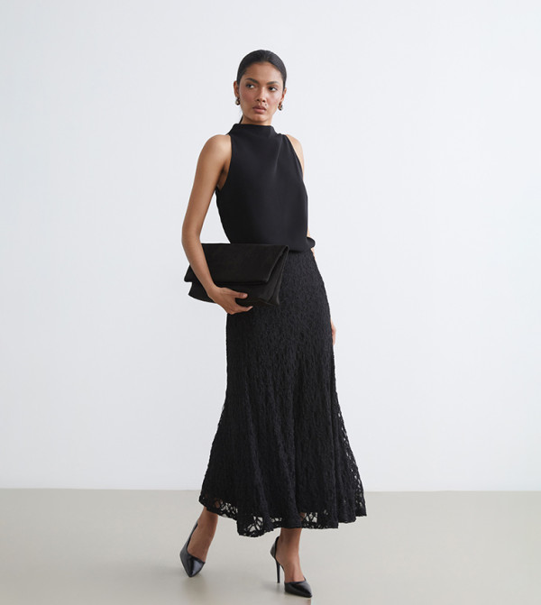 اٍل سي واي كيكي  تنانير طويلة - أسود Maxi Skirts