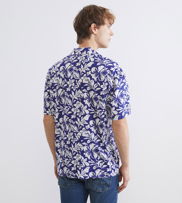 LC Waikiki Shirts - Navy Short Sleeves