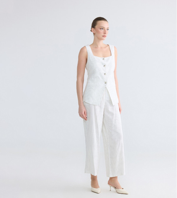 LC Waikiki  Waistcoats - Off White Waistcoats