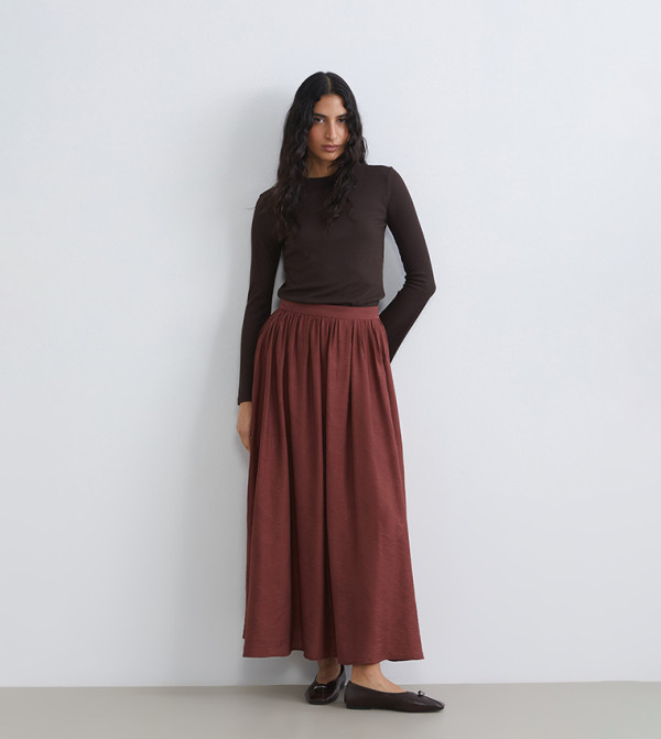 اٍل سي واي كيكي  تنانير طويلة - بني  Maxi Skirts