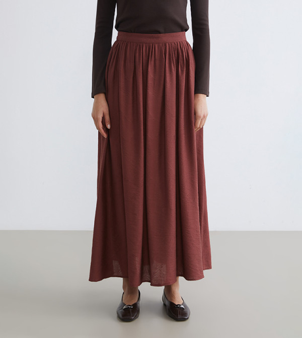 اٍل سي واي كيكي  تنانير طويلة - بني  Maxi Skirts