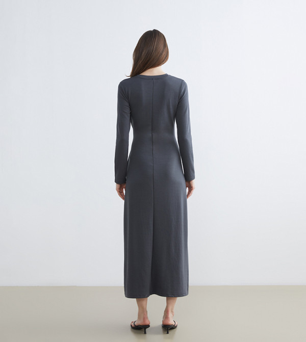 LC Waikiki  Clothing - Grey Midi Dresses