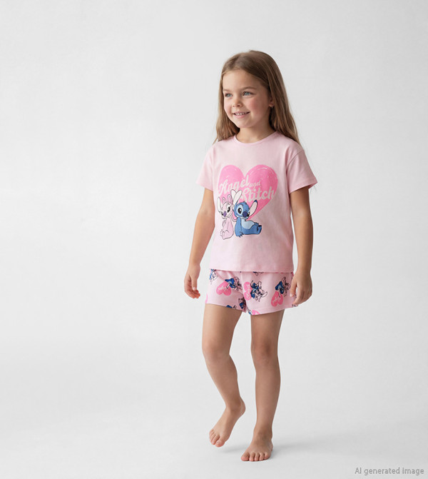 LC Waikiki  Sets - Pink T-shirts & Bottoms