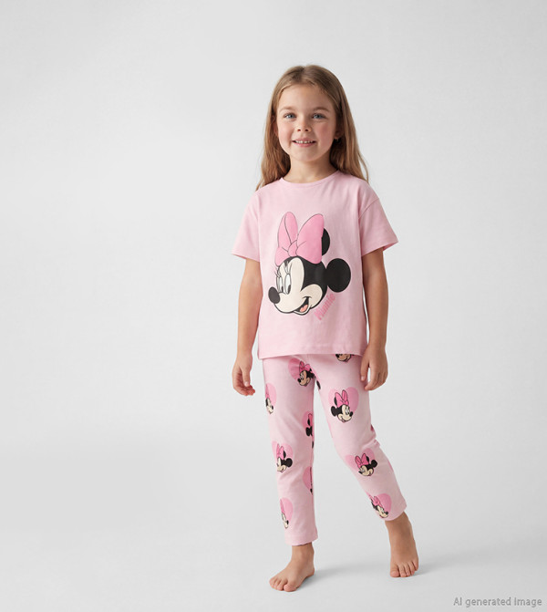 LC Waikiki Back to School - Pink T-shirts & Bottoms