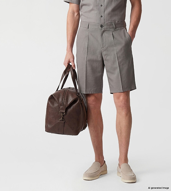 LC Waikiki Chino Shorts - Grey Chino Shorts