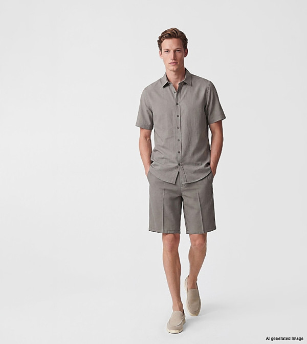 LC Waikiki Chino Shorts - Grey Chino Shorts