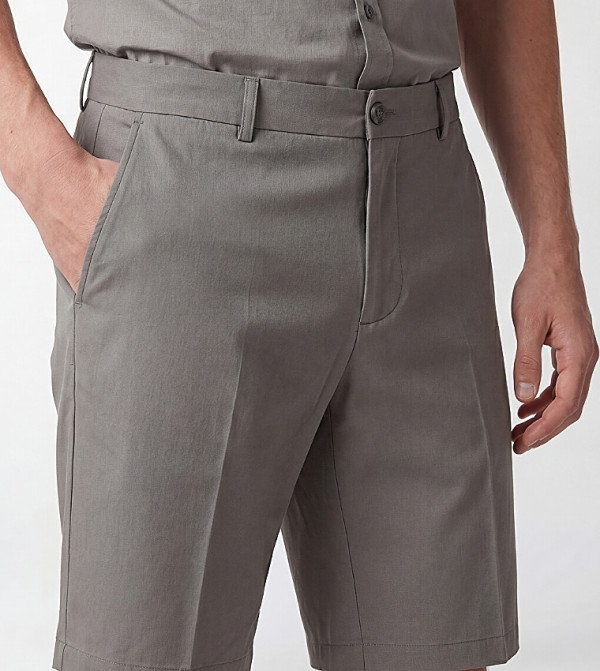 LC Waikiki Chino Shorts - Grey Chino Shorts