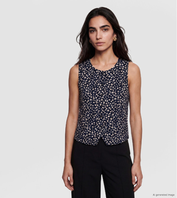 اٍل سي واي كيكي  توبات بلا أكمام  - كحلي Sleeveless Tops
