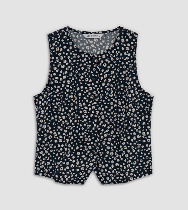اٍل سي واي كيكي  توبات بلا أكمام  - كحلي Sleeveless Tops