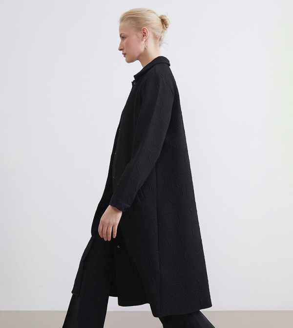 LC Waikiki Overcoats - Black Overcoats