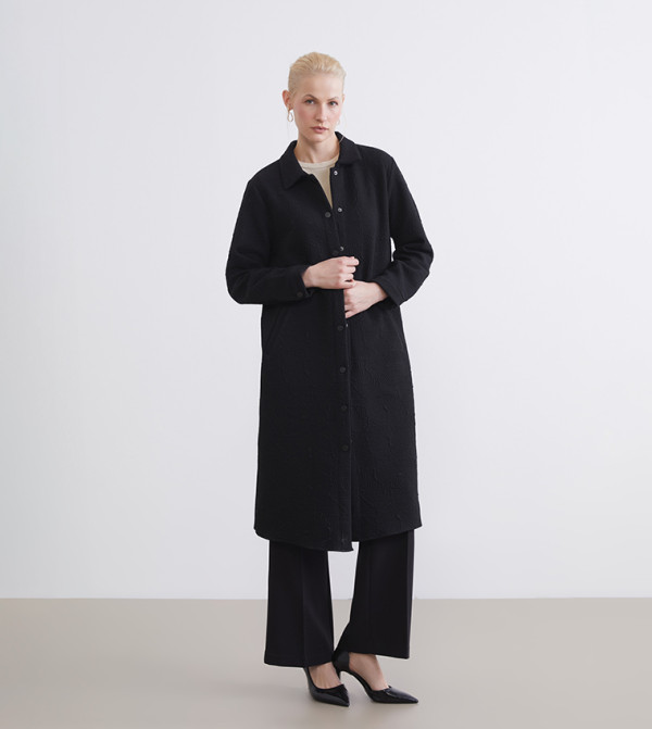LC Waikiki Overcoats - Black Overcoats