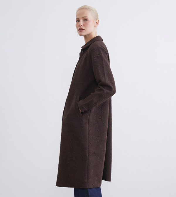 LC Waikiki  Clothing - Dark Brown Overcoats