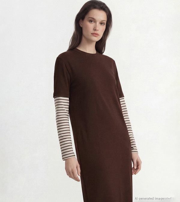 اٍل سي واي كيكي فساتين - بني Midi Dresses