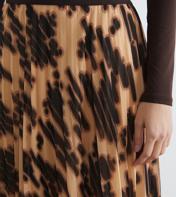 LC Waikiki  Midi Skirts - Brown Midi Skirts