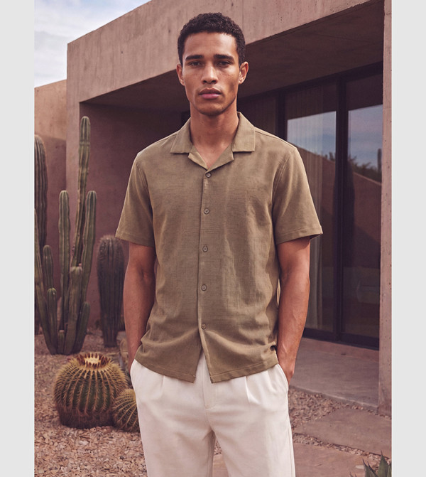 LC Waikiki  Clothing - Khaki Short Sleeves