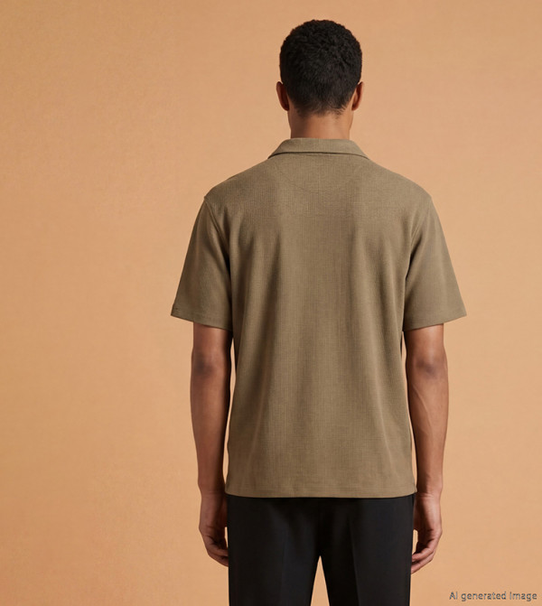 LC Waikiki  Clothing - Khaki Short Sleeves
