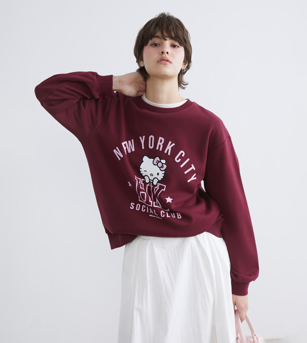 LC Waikiki  Hoodies & Sweatshirts - Maroon Sweatshirts