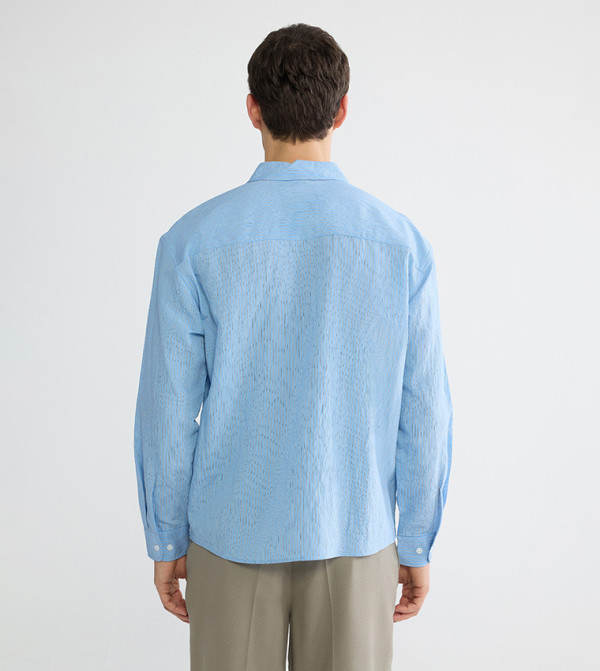 LC Waikiki  Shirts - Blue Long Sleeves