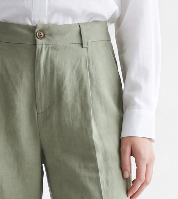 LC Waikiki  Casual Pants - Green Casual Pants