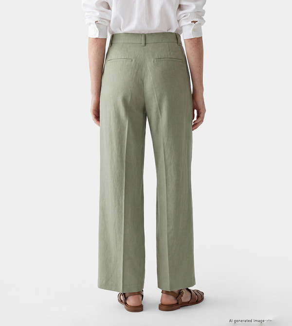 LC Waikiki  Casual Pants - Green Casual Pants
