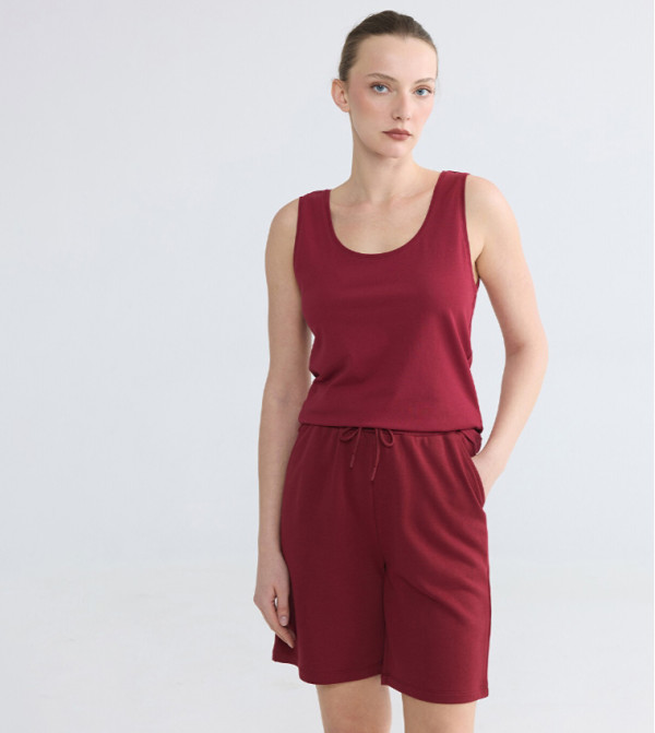 LC Waikiki  Sleeveless Tops - Red Sleeveless Tops