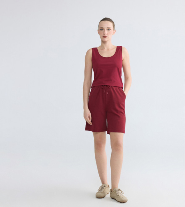 LC Waikiki  Sleeveless Tops - Red Sleeveless Tops
