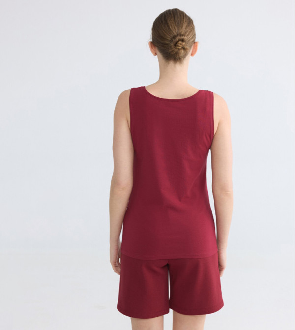 LC Waikiki  Sleeveless Tops - Red Sleeveless Tops