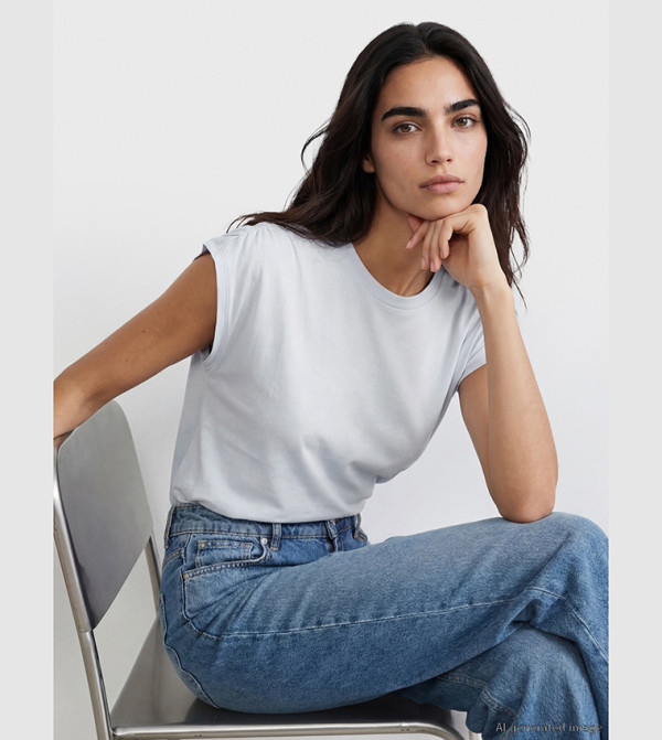 اٍل سي واي كيكي  تيشيرتات كاجوال - أزرق Short Sleeve T-Shirts