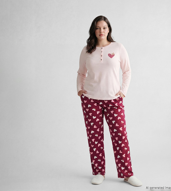 LC Waikiki  Maternity Clothing - Red Sleep wear