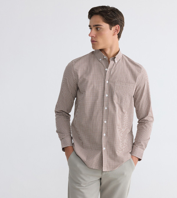 LC Waikiki  heritage-tartan - Brown Long Sleeves