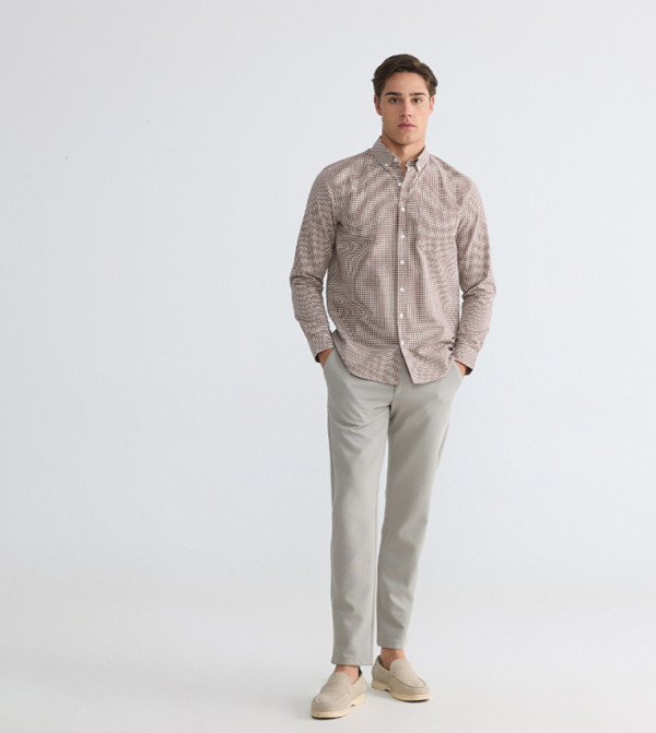LC Waikiki  heritage-tartan - Brown Long Sleeves