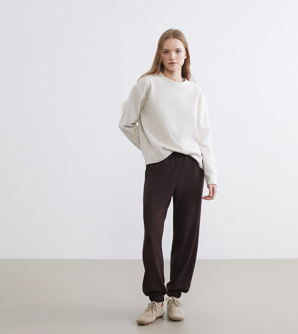 اٍل سي واي كيكي  تيشيرتات - أوف وايت  Long Sleeve T-Shirts