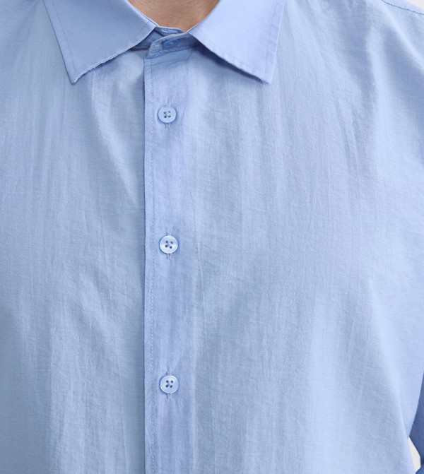 اٍل سي واي كيكي قمصان - أزرق Long Sleeves