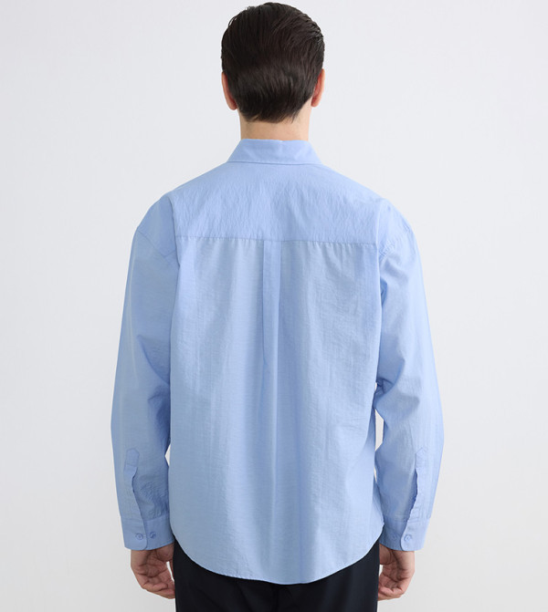 اٍل سي واي كيكي قمصان - أزرق Long Sleeves