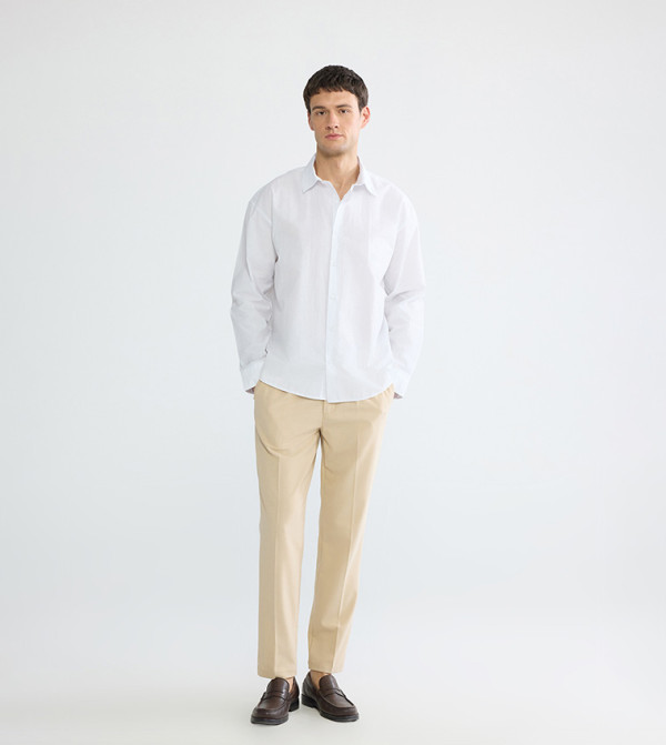 LC Waikiki Shirts - White Long Sleeves