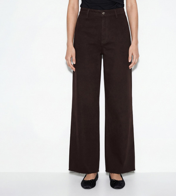 اٍل سي واي كيكي ساق واسعة - بني Wide Leg Jeans