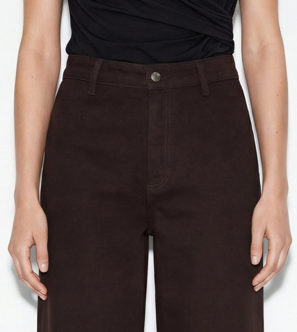 اٍل سي واي كيكي ساق واسعة - بني Wide Leg Jeans