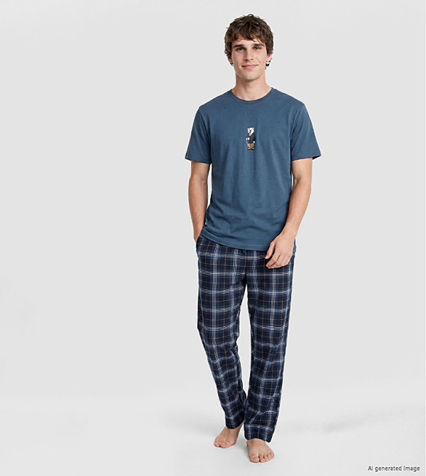 LC Waikiki  Sleepwear - Blue Pyjama Set