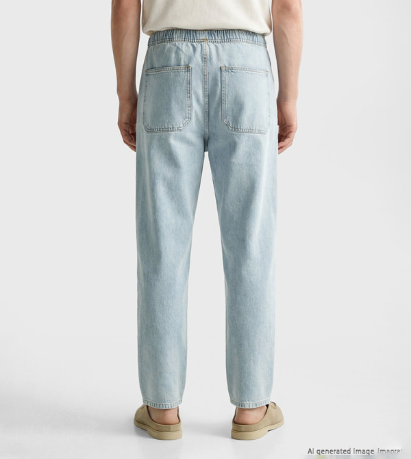 اٍل سي واي كيكي  relaxed-denim-cargo - نيلي  جينز مستقيم