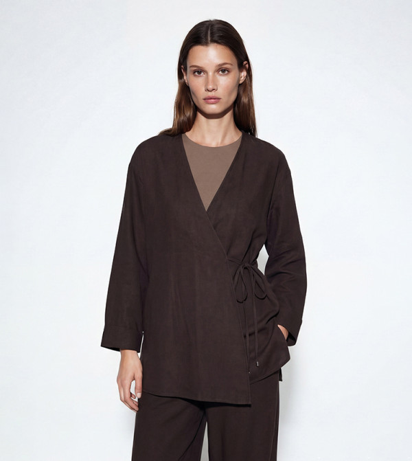 LC Waikiki  Kimonos - Brown Kimonos